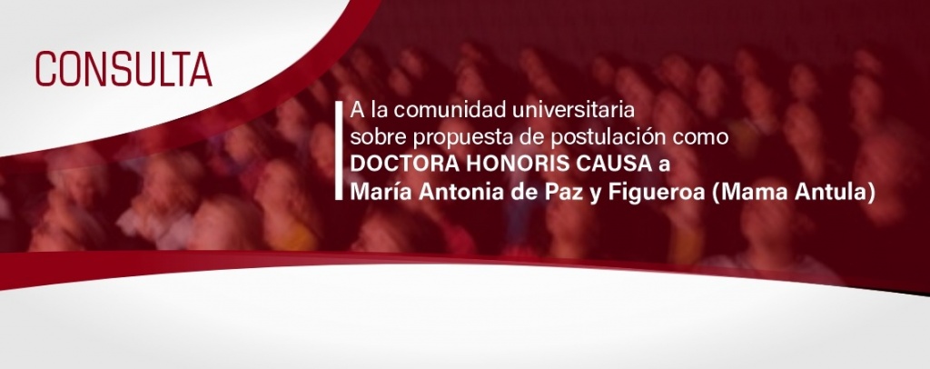 María Antonia de Paz y Figueroa: Consulta sobre propuesta de postulación como Doctora Honoris Causa 