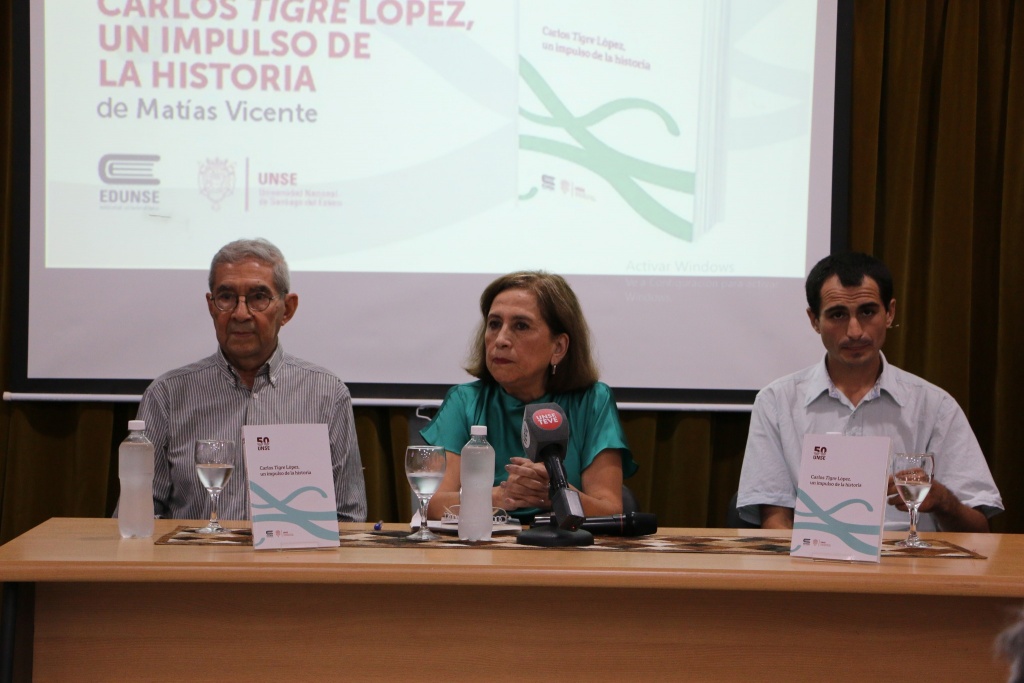  Edunse presentó el libro Carlos Tigre López, un impulso de la historia, de Matías Vicente