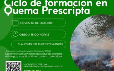 Primera Jornada del Ciclo de Formación en Quema Prescripta