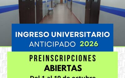 Abiertas las preinscripciones al Ingreso 2026