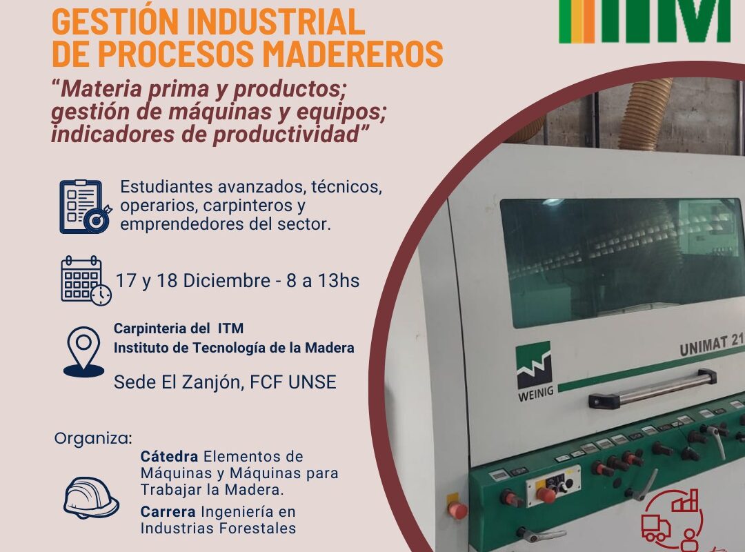 Jornadas Prácticas: Gestión Industrial de Procesos Madereros