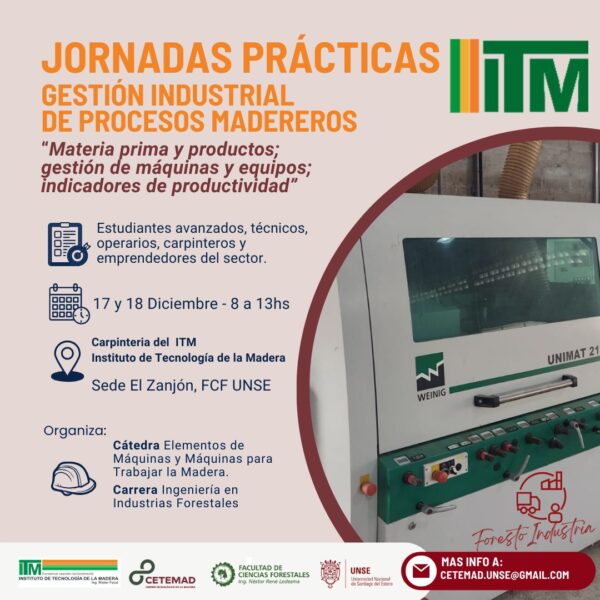 Jornadas Prácticas: Gestión Industrial de Procesos Madereros