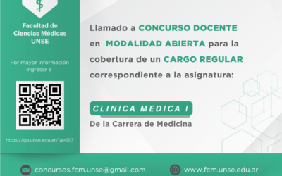Llamado a inscripción Concurso Docente FCM UNSE