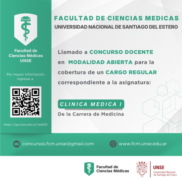 Llamado a inscripción Concurso Docente FCM UNSE