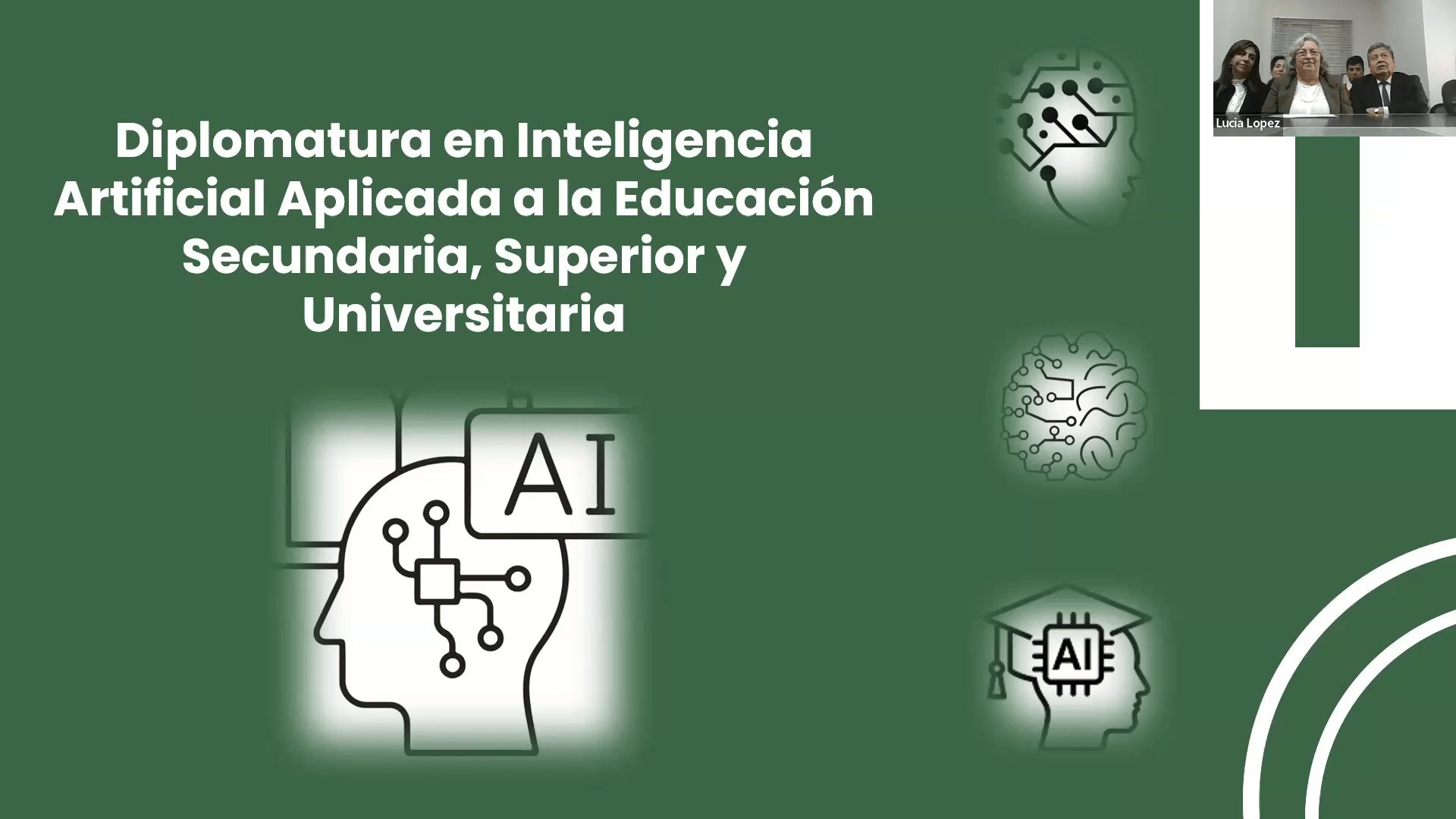 APERTURA DE LA DIPLOMATURA EN IA APLICADA A LA EDUCACIÓN
