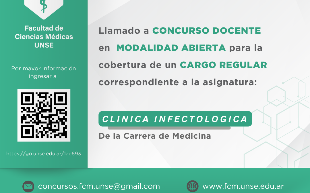 Llamado a inscripción Concurso Docente FCM UNSE