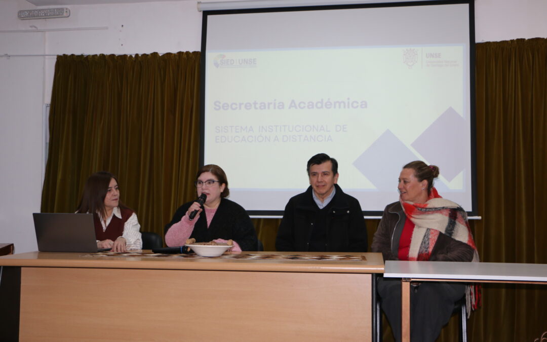 La UNSE realizó una jornada para fortalecer el Sistema Institucional de Educación a Distancia