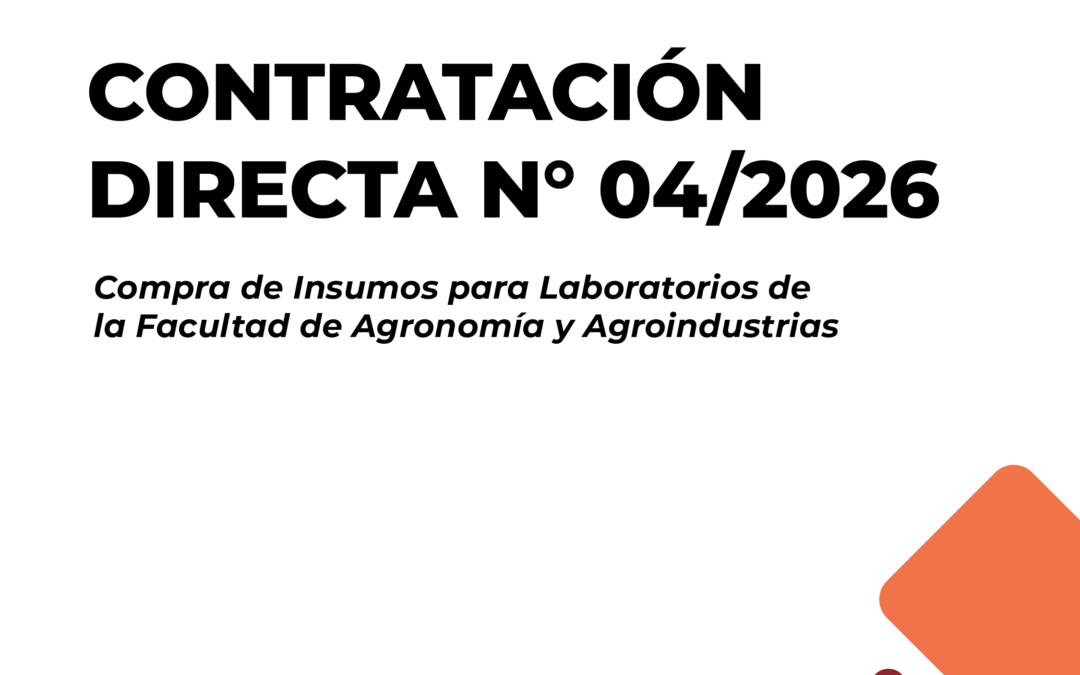 CONTRATACIÓN DIRECTA N° 04/2026 – INSUMOS PARA LABORATORIOS