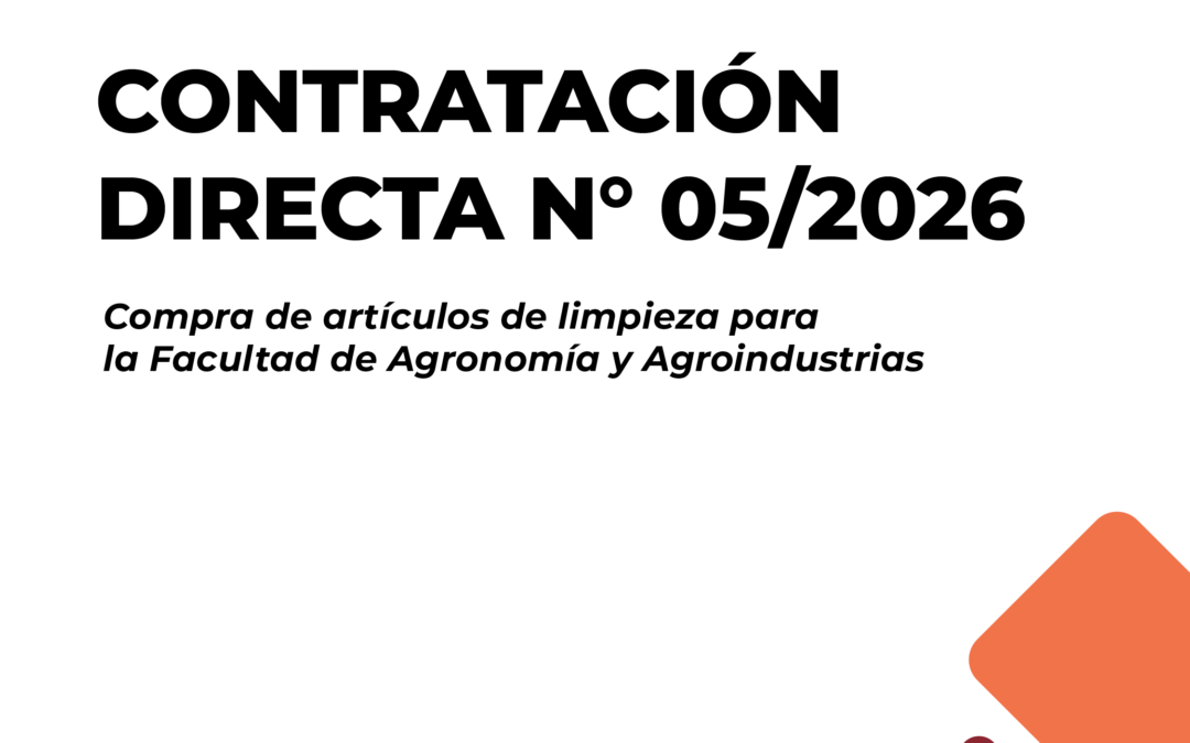 CONTRATACIÓN DIRECTA N° 05/2026 – ARTÍCULOS DE LIMPIEZA