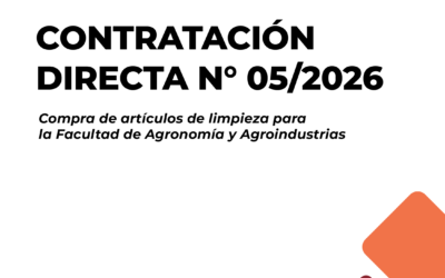 CONTRATACIÓN DIRECTA N° 05/2026 – ARTÍCULOS DE LIMPIEZA