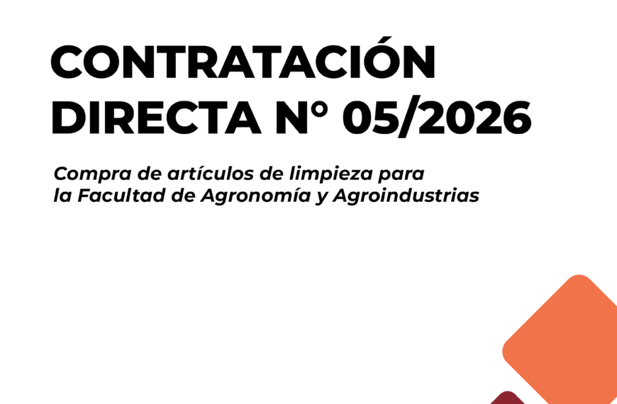 CONTRATACIÓN DIRECTA N° 05/2026 –&hellip;