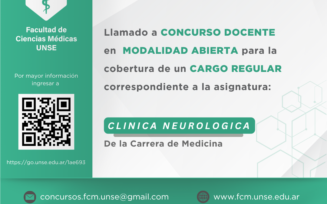 Llamado a inscripción Concurso Docente FCM UNSE