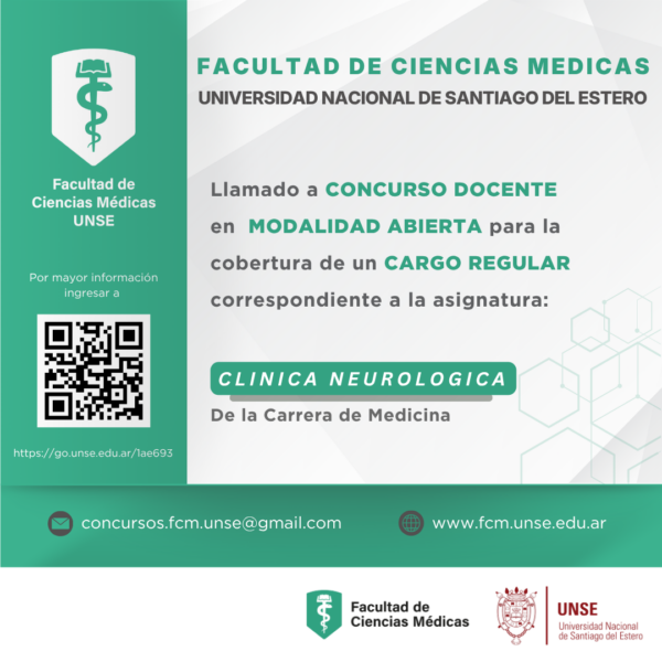Llamado a inscripción Concurso Docente FCM UNSE