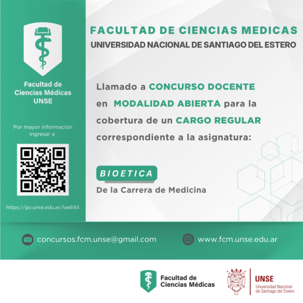 Llamado a inscripción Concurso Docente FCM UNSE