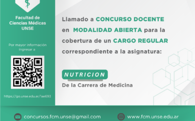 Llamado a inscripción Concurso Docente FCM UNSE