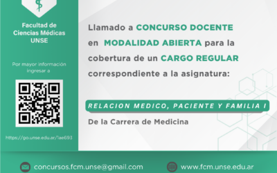 Llamado a inscripción Concurso Docente FCM UNSE