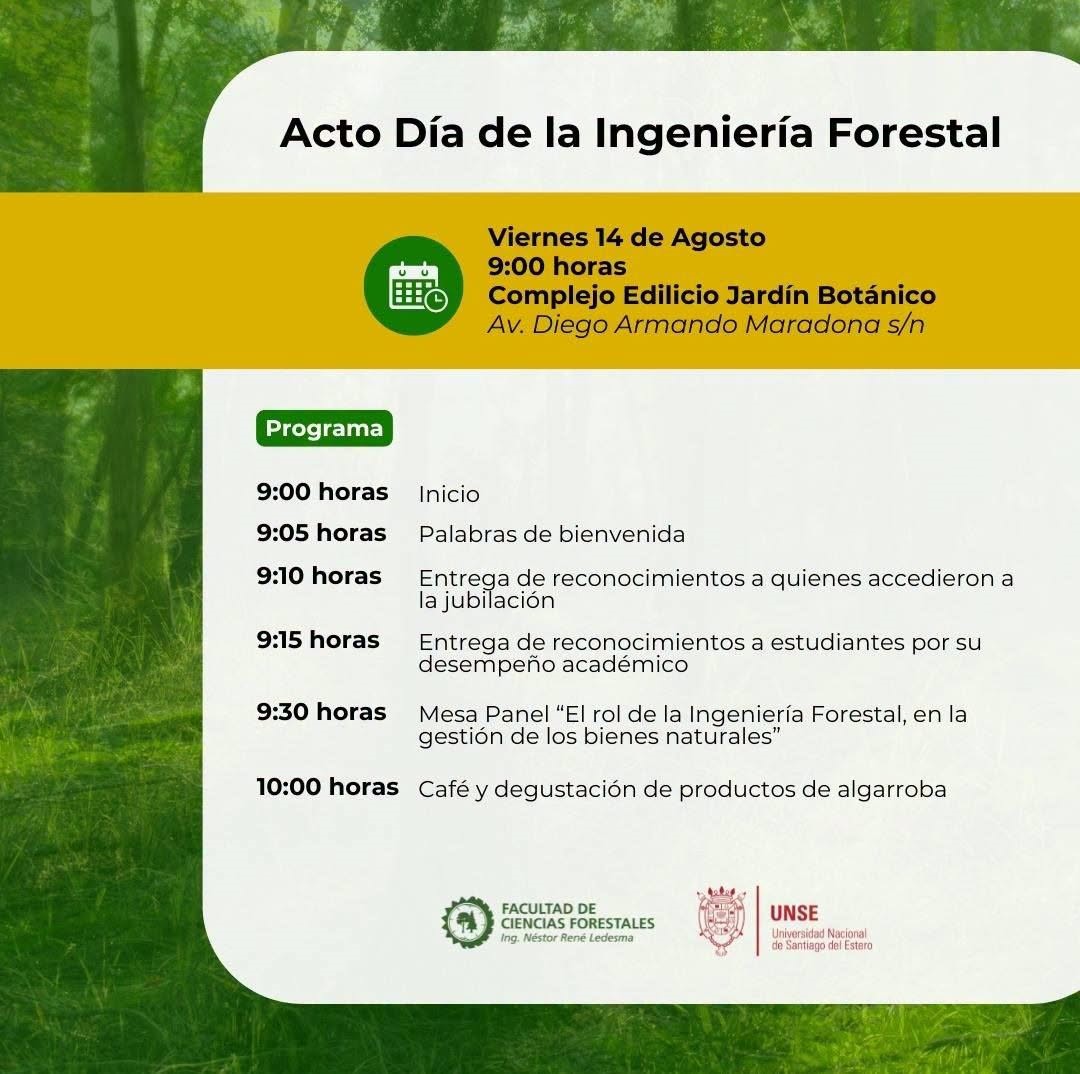 Acto Institucional por el día de la Ingeniería Forestal
