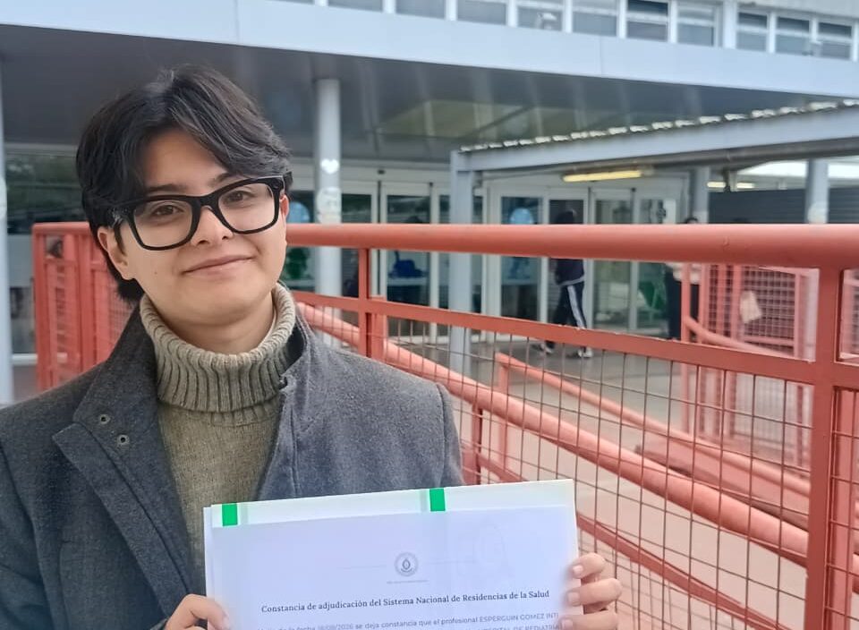 De la UNSE al Garrahan: “Mi deseo es aprender lo mejor para después llevármelo a Santiago”