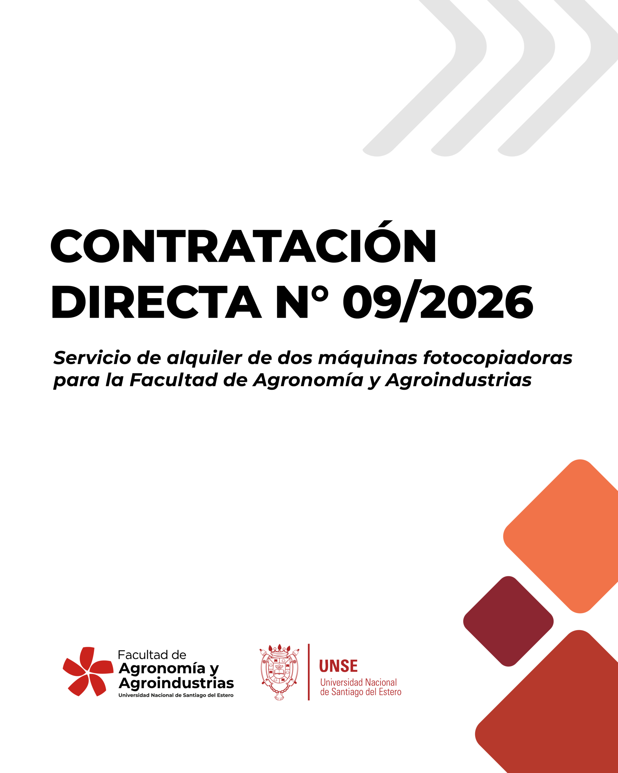 CONVOCATORIA 09/2026 ALQUILER DE FOTOCOPIADORAS